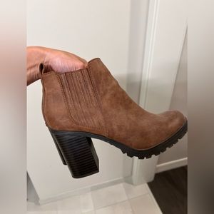 brown booties size 8